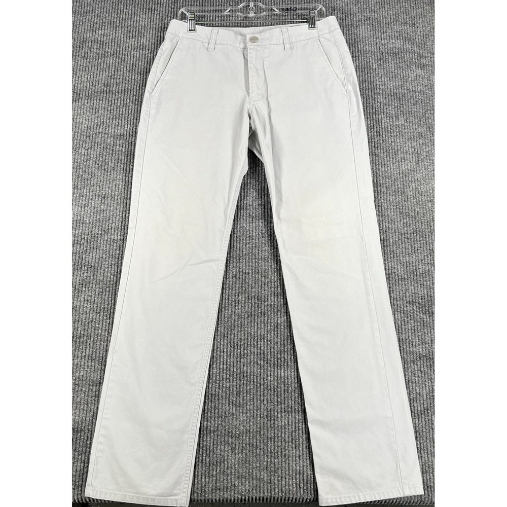 Bonobos Pants Mens Size 31x32 Gray Chino Slim Straight Casual Comfort Golf